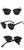 Retro Men's Sunglasses with Mi Nail Detail