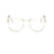 Lunettes de soleil océan transparentes - Style de rue rétro