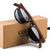 Gafas de sol redondas polarizadas de bambú - Eco-Friendly Chic