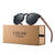 Gafas de sol redondas polarizadas de bambú - Eco-Friendly Chic