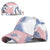 Chapeaux pare-soleil tie-dye en pur coton avec casquette queue de cheval