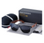 Polarized Comfort in Wooden Sunglasses for Men