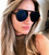 Elegantes gafas de sol con pie de espejo artesanal - Elegancia reflectante