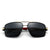 Elegantes gafas de sol polarizadas cuadradas para hombre - Montura de aluminio y magnesio