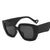 Retro Polygon Sunglasses with Personality and Contrast