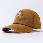 Cute and Cozy - Cartoon Teddy Bear Embroidery on Women's Dad Hats