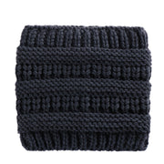 Stay Cozy and Stylish - Winter Headwrap Ponytail Beanies with Ear Warmers