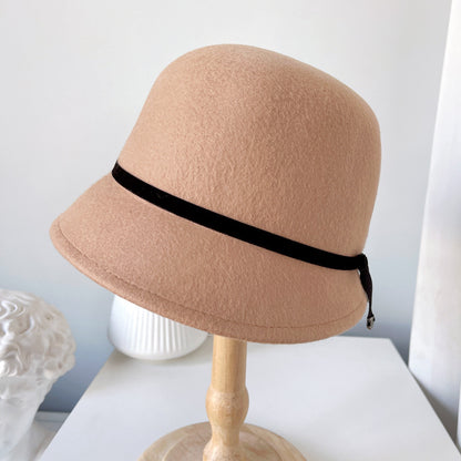 Fine Bow Detail - Wool Felt Hats for Stylish Ladies