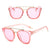 Gafas de sol retro con lentes de PC y detalles metálicos - Ancho de lente ancho