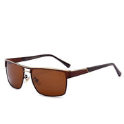 Metal Frame Polarized Sunglasses with Resin Lens - Universal Style