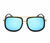 Adoptez la tendance avec les lunettes de soleil rétro en métal pour tir de rue.