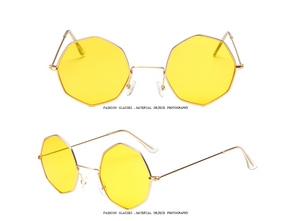 Trendy Octagon Sunglasses - Geometric Chic