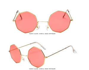 Trendy Octagon Sunglasses - Geometric Chic