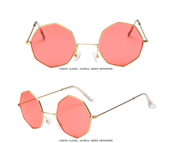 Trendy Octagon Sunglasses - Geometric Chic