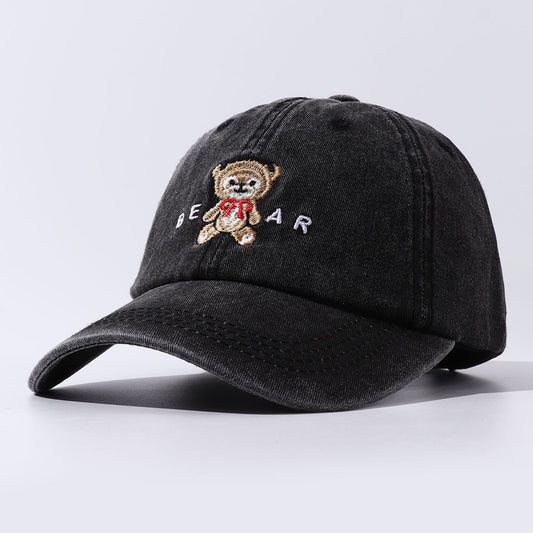 Cute and Cozy - Cartoon Teddy Bear Embroidery on Women's Dad Hats