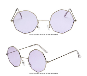 Trendy Octagon Sunglasses - Geometric Chic