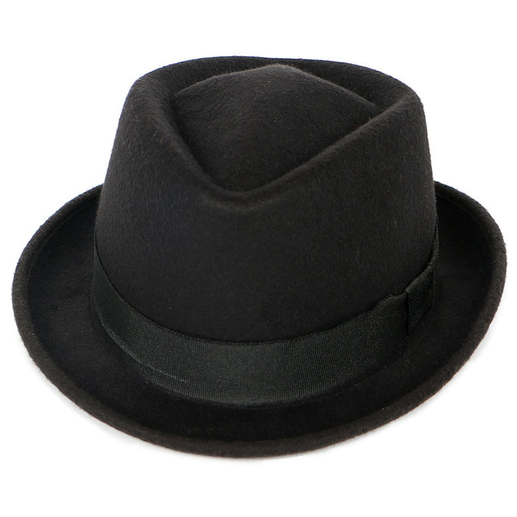 Stylish Panama Jazz Hat for Men in Autumn and Winter