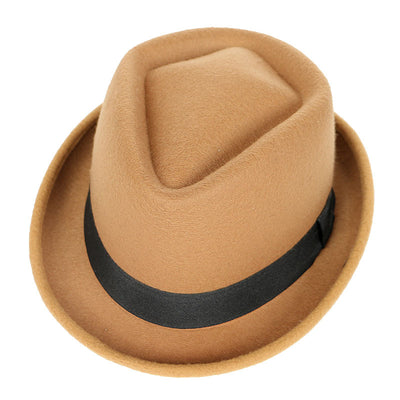 Chapeau de jazz Panama élégant pour hommes en automne et en hiver