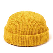 Gorros de punto de invierno retro: estilo casquete para mujer, gorro para hombre