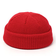 Gorros de punto de invierno retro: estilo casquete para mujer, gorro para hombre