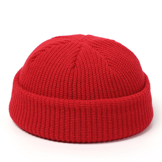 Gorros de punto de invierno retro: estilo casquete para mujer, gorro para hombre