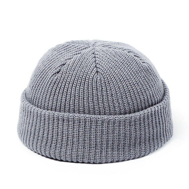 Gorros de punto de invierno retro: estilo casquete para mujer, gorro para hombre