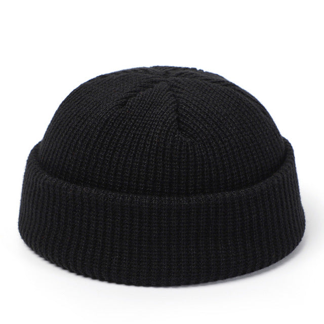 Gorros de punto de invierno retro: estilo casquete para mujer, gorro para hombre