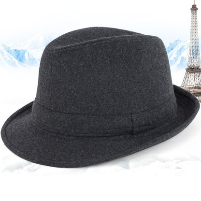 Chapeaux hauts en laine élégants pour hommes en automne et en hiver