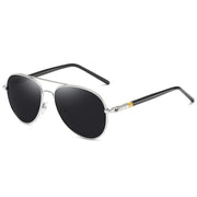 Stylish Metal Polarized Sunglasses with Color Film for Men