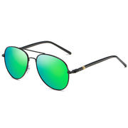 Stylish Metal Polarized Sunglasses with Color Film for Men