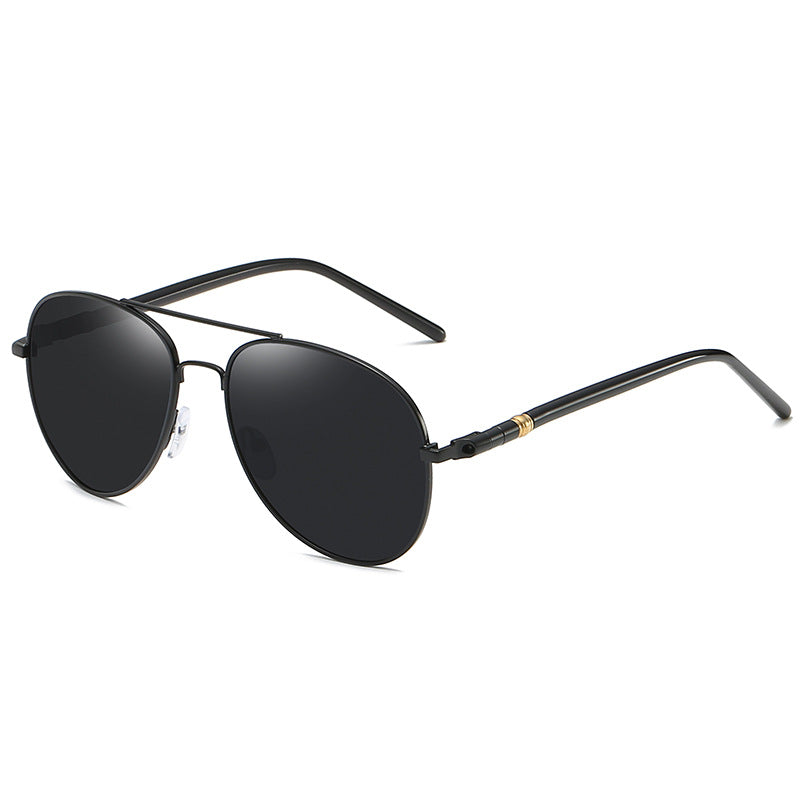 Stylish Metal Polarized Sunglasses with Color Film for Men