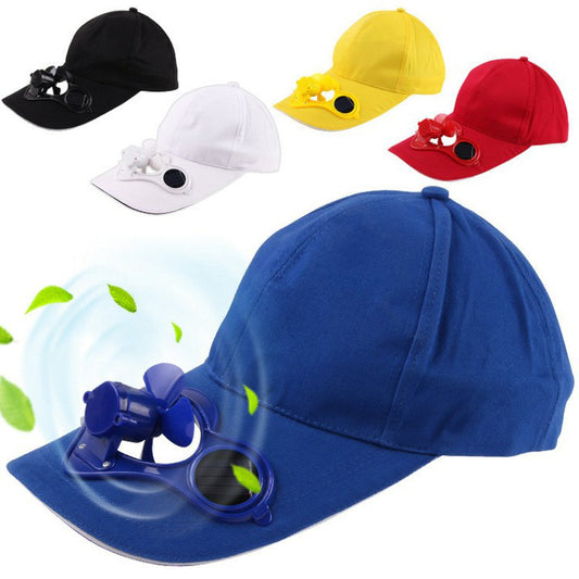 Stay Cool with Solar-Powered Fan Hat - Perfect for Summer Outdoor Sports