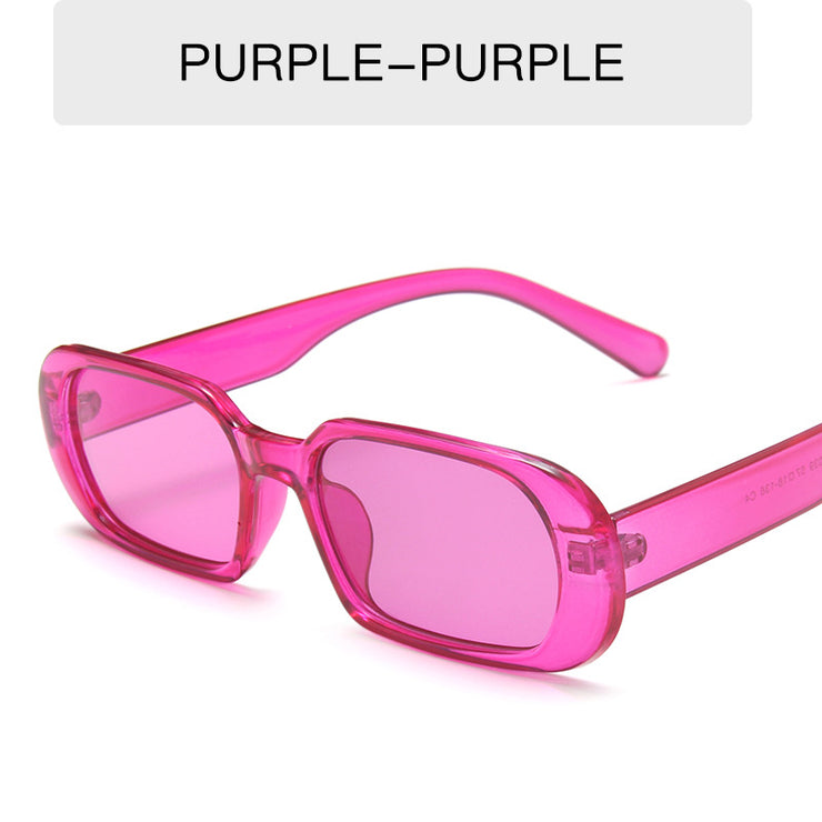 Colorful Fashion Sunglasses for Women - Retro Small Frame in Candy Colors