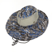 Digital Camouflage Outdoor Hat - Stylish Fisherman Hat with Big Brim for Fishing and Mountaineering