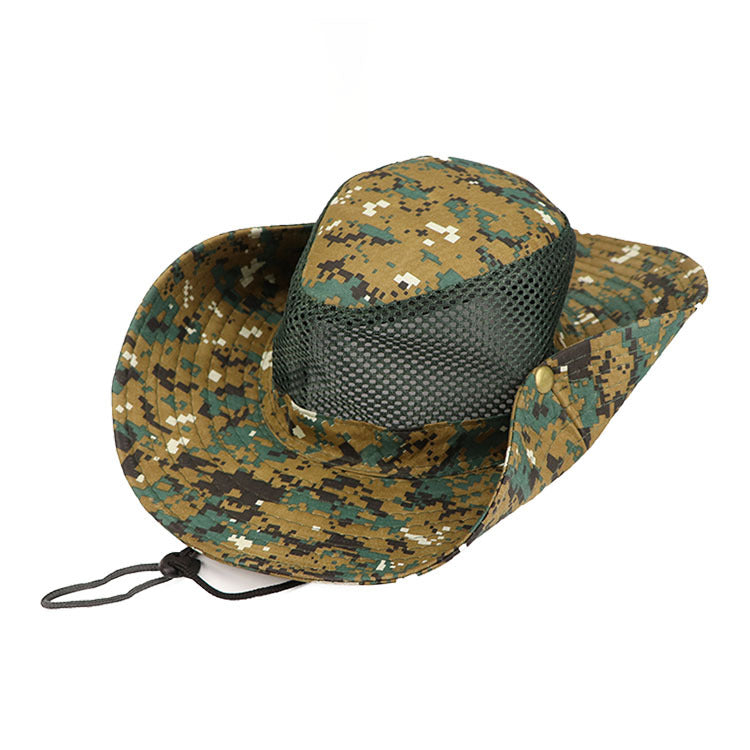 Digital Camouflage Outdoor Hat - Stylish Fisherman Hat with Big Brim for Fishing and Mountaineering