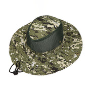 Digital Camouflage Outdoor Hat - Stylish Fisherman Hat with Big Brim for Fishing and Mountaineering