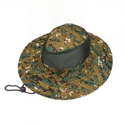 Digital Camouflage Outdoor Hat - Stylish Fisherman Hat with Big Brim for Fishing and Mountaineering