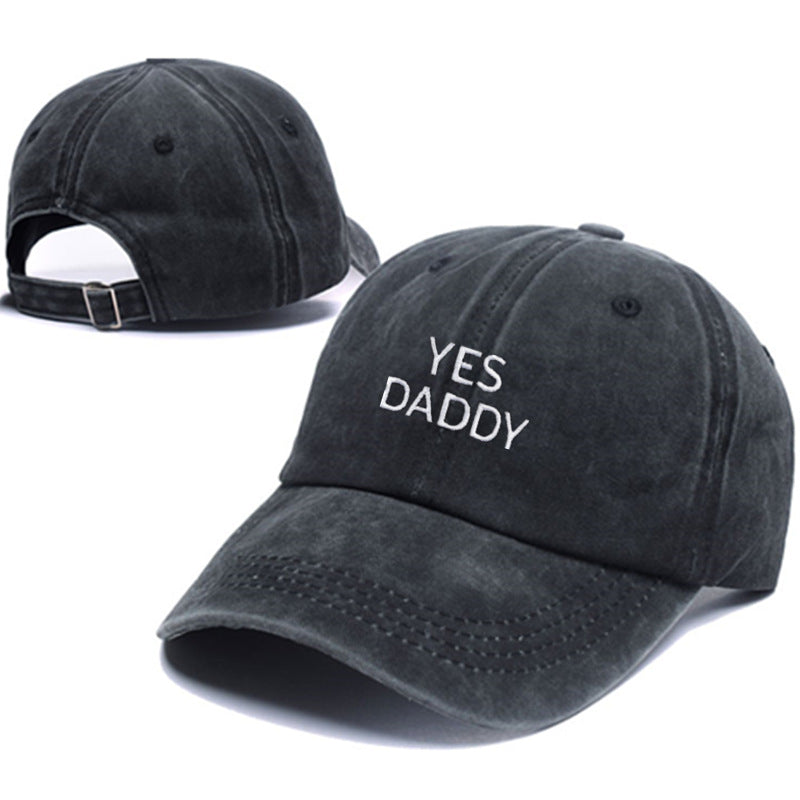 Gorros de hip-hop para hombres y mujeres: gorras para exteriores con divertido bordado "Yes Daddy"