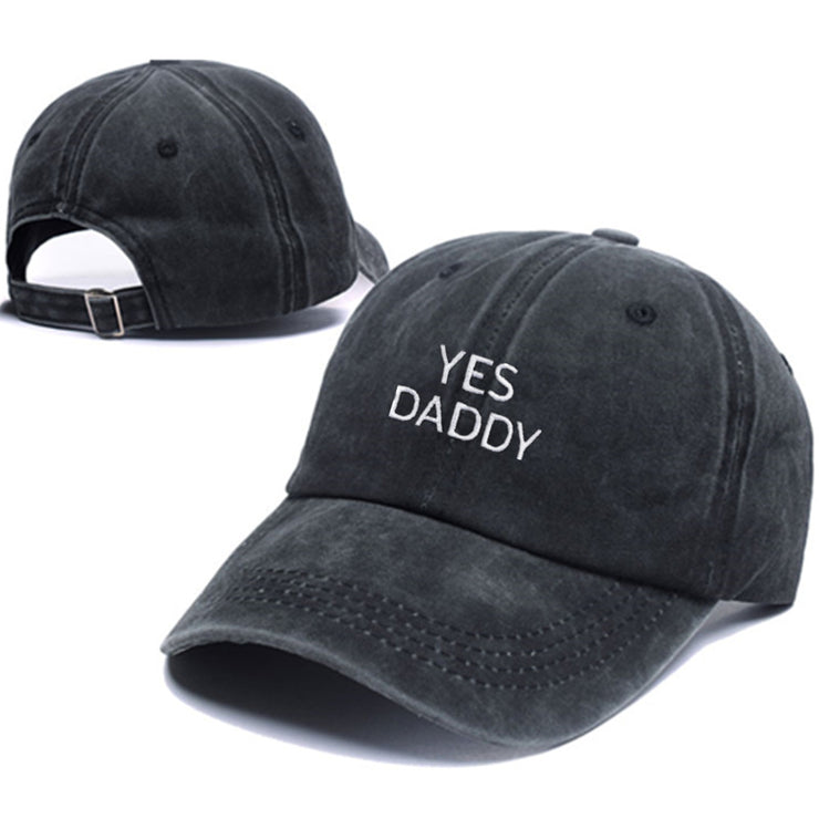 Chapeaux hip-hop pour hommes et femmes – Casquettes d'extérieur avec broderie ludique « Yes Daddy »