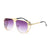 Lunettes de soleil creuses à la mode pour femmes et hommes