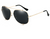 Trendy Defeng 7018 Sunglasses with Paw Rivet Detail for Men and Women