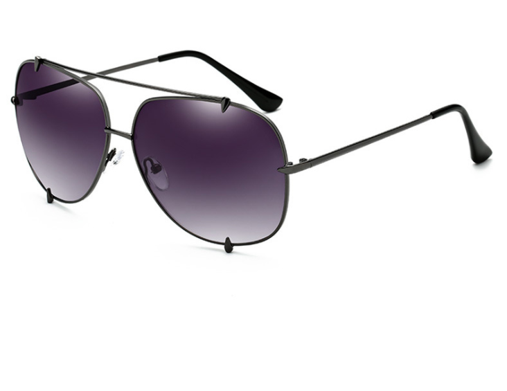Trendy Defeng 7018 Sunglasses with Paw Rivet Detail for Men and Women