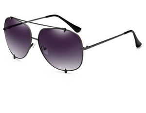 Gafas de sol Defeng 7018 de moda con detalle de remache de pata para hombres y mujeres