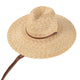 Fashionable Straw Sun Hat with Belt Strap for Women - Perfect for Beach Vacation