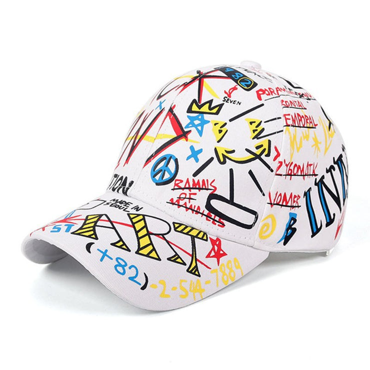 Casquette de baseball Hip Hop Tide Graffiti – Casquettes de voyage d'été élégantes pour hommes et femmes