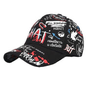 Hip Hop Tide Graffiti Baseball Cap - Stylish Summer Travel Shade Caps for Men and Women