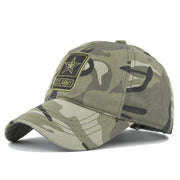 Camouflage Baseball Cap with U.S. Army Embroidery - Stylish Sun Hat for Spring and Autumn