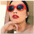 Lunettes de soleil ovales Alien Glasses - Nouvelle mode