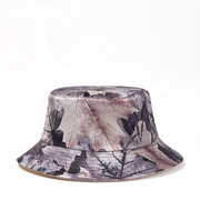 Chapeau de pêcheur tendance avec motif feuille d'érable imprimé