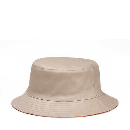 Trendy Fisherman Hat with Printed Maple Leaf Pattern